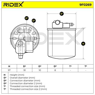 Filtr Paliwa RIDEX 9F0269 9F0269 - foto 7