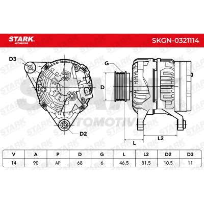 Alternator Stark SKGN-0321114 SKGN-0321114 - foto 7