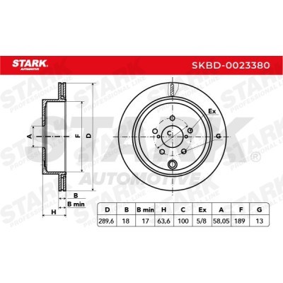 Tarcza hamulcowa Stark SKBD-0023380 SKBD-0023380 - foto 3