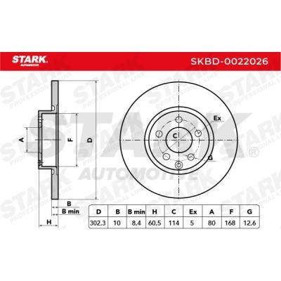 Tarcza hamulcowa Stark SKBD-0022026 SKBD-0022026 - foto 4