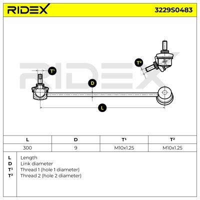 Łącznik Stabilizatora RIDEX 3229S0483 3229S0483 - foto 5