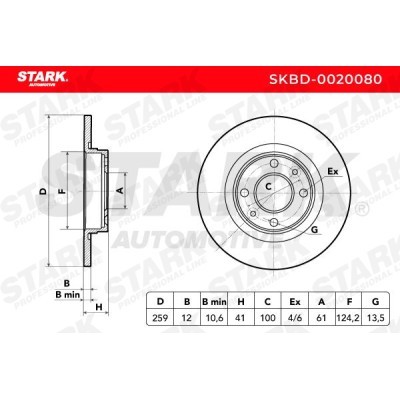 Tarcza hamulcowa Stark SKBD-0020080 SKBD-0020080 - foto 7