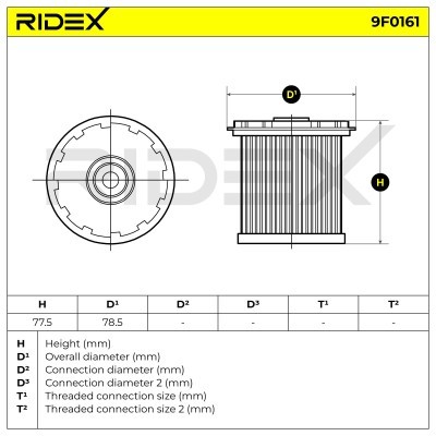 Filtr Paliwa RIDEX 9F0161 9F0161 - foto 5