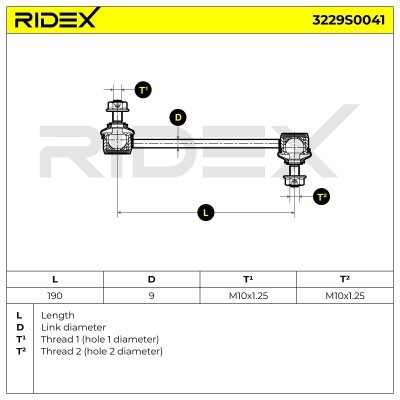 Łącznik Stabilizatora RIDEX 3229S0041 3229S0041 - foto 6