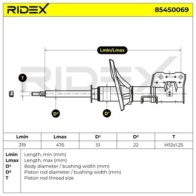 Amortyzator RIDEX 854S0069 854S0069 - foto 6