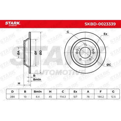 Tarcza hamulcowa Stark SKBD-0023339 SKBD-0023339 - foto 5