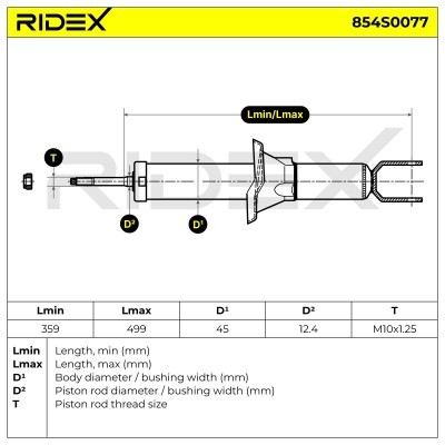 Amortyzator RIDEX 854S0077 854S0077 - foto 4