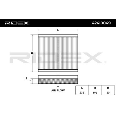 Filtr Kabinowy RIDEX 424I0049 424I0049 - foto 3