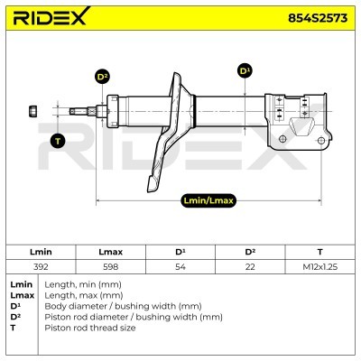 Amortyzator RIDEX 854S2573 854S2573 - foto 8