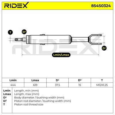Amortyzator RIDEX 854S0324 854S0324 - foto 8