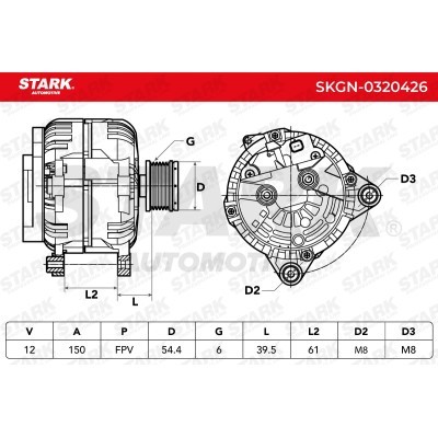 Alternator Stark SKGN-0320426 SKGN-0320426 - foto 7