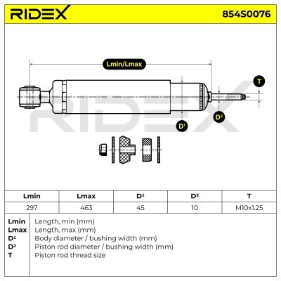 Amortyzator RIDEX 854S0076 854S0076 - foto 4