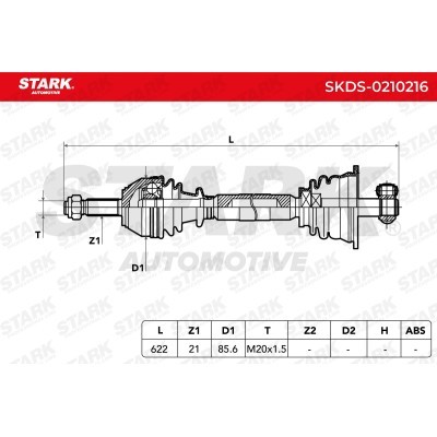 Półoś Napędowa Stark SKDS-0210216 SKDS-0210216 - foto 3