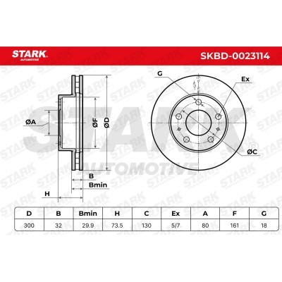 Tarcza hamulcowa Stark SKBD-0023114 SKBD-0023114 - foto 5