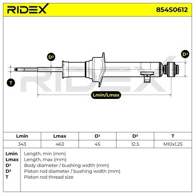 Amortyzator RIDEX 854S0612 854S0612 - foto 8