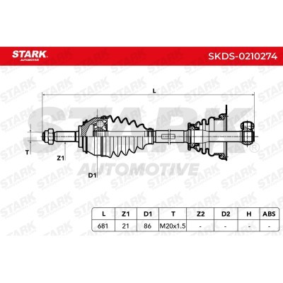 Półoś Napędowa Stark SKDS-0210274 SKDS-0210274 - foto 6