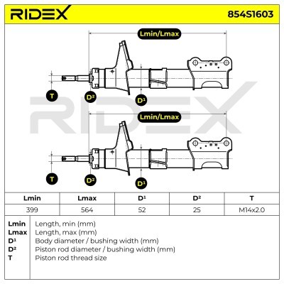 Amortyzator RIDEX 854S1603 854S1603 - foto 5
