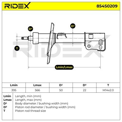 Amortyzator RIDEX 854S0209 854S0209 - foto 6