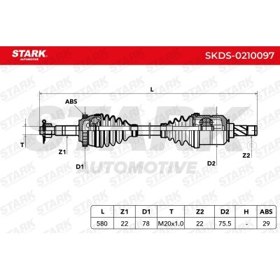Półoś Napędowa Stark SKDS-0210097 SKDS-0210097 - foto 6