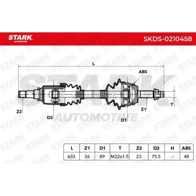 Półoś Napędowa Stark SKDS-0210458 SKDS-0210458 - foto 7