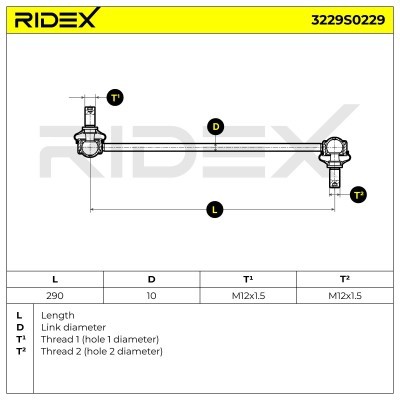 Łącznik Stabilizatora RIDEX 3229S0229 3229S0229 - foto 5