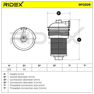 Filtr Paliwa RIDEX 9F0309 9F0309 - foto 7