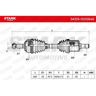Półoś Napędowa Stark SKDS-0210545 SKDS-0210545 - foto 7