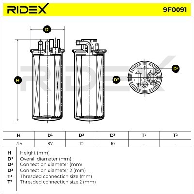 Filtr Paliwa RIDEX 9F0091 9F0091 - foto 6