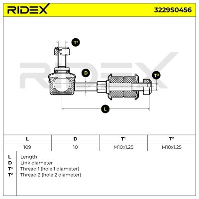 Łącznik Stabilizatora RIDEX 3229S0456 3229S0456 - foto 5