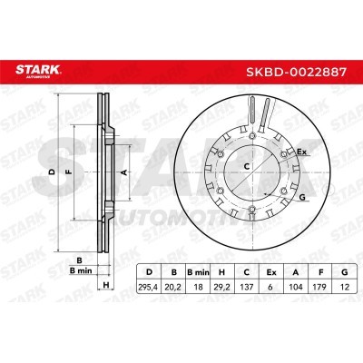 Tarcza hamulcowa Stark SKBD-0022887 SKBD-0022887 - foto 5