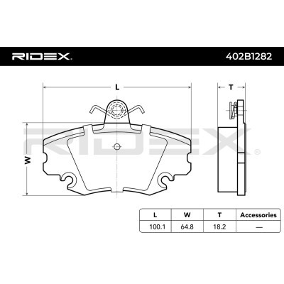 Klocki hamulcowe RIDEX 402B1282 402B1282 - foto 5