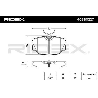 Klocki hamulcowe RIDEX 402B0227 402B0227 - foto 6
