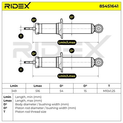 Amortyzator RIDEX 854S1641 854S1641 - foto 7