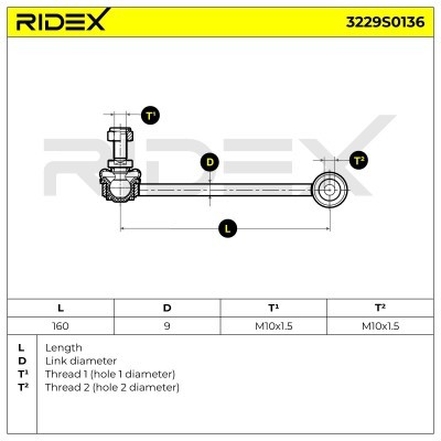Łącznik Stabilizatora RIDEX 3229S0136 3229S0136 - foto 7