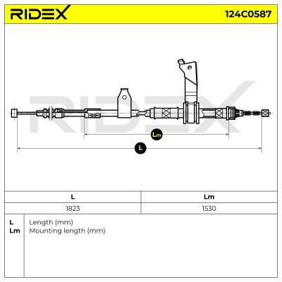 Linka Hamulca Ręcznego RIDEX 124C0587 124C0587 - foto 6