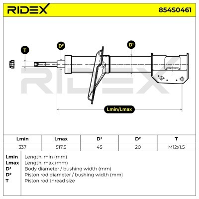 Amortyzator RIDEX 854S0461 854S0461 - foto 11