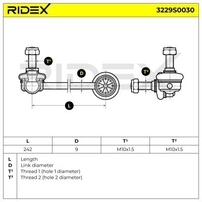 Łącznik Stabilizatora RIDEX 3229S0030 3229S0030 - foto 10