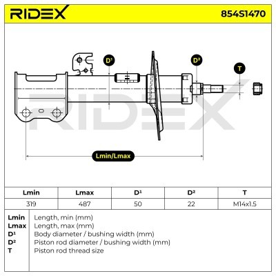 Amortyzator RIDEX 854S1470 854S1470 - foto 6