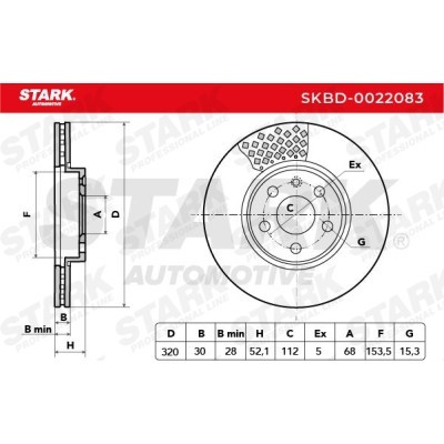 Tarcza hamulcowa Stark SKBD-0022083 SKBD-0022083 - foto 7