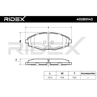 Klocki hamulcowe RIDEX 402B0143 402B0143 - foto 6