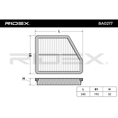 Filtr Powietrza RIDEX 8A0217 8A0217 - foto 6