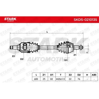 Półoś Napędowa Stark SKDS-0210135 SKDS-0210135 - foto 5