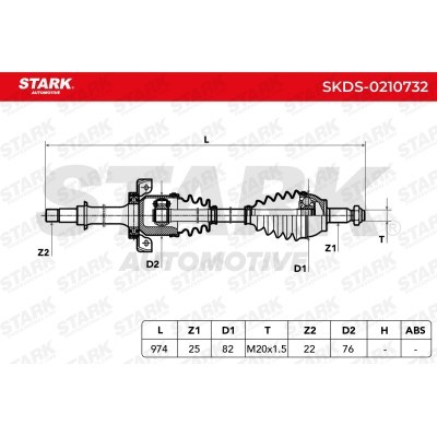 Półoś Napędowa Stark SKDS-0210732 SKDS-0210732 - foto 7
