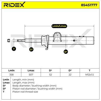 Amortyzator RIDEX 854S1777 854S1777 - foto 6