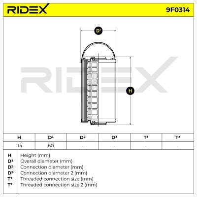 Filtr Paliwa RIDEX 9F0314 9F0314 - foto 5