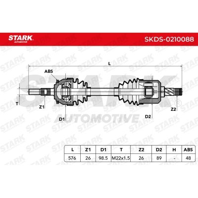 Półoś Napędowa Stark SKDS-0210088 SKDS-0210088 - foto 4
