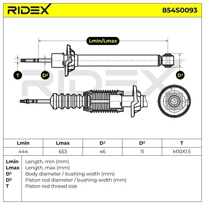 Amortyzator RIDEX 854S0093 854S0093 - foto 5