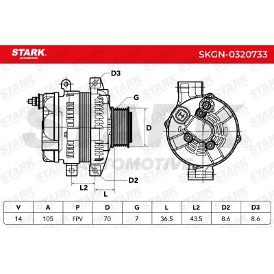 Alternator Stark SKGN-0320733 SKGN-0320733 - foto 7
