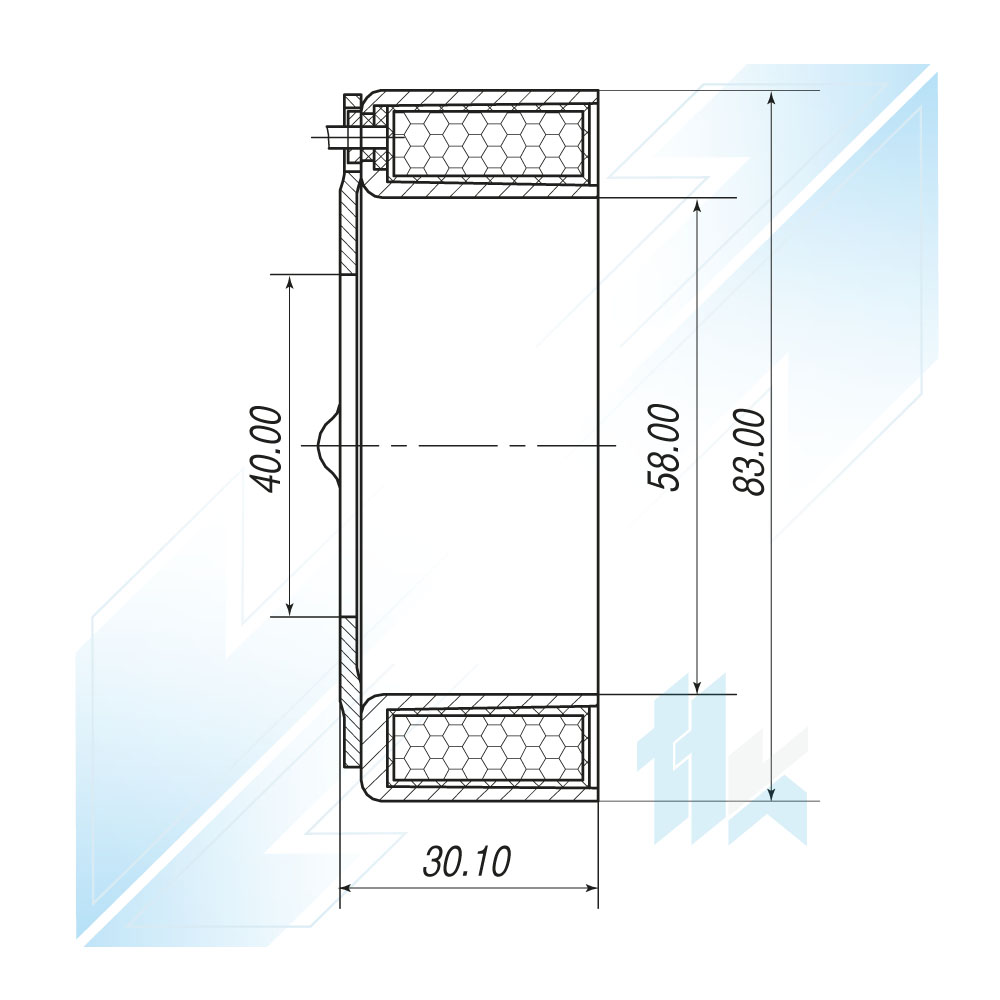 Elektromagnes Sprężarki Klimatyzacji MITSUBISHI MSC90 Mitsubishi, 12V 116M090200 - foto 3