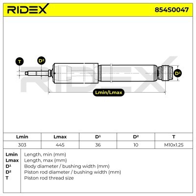 Amortyzator RIDEX 854S0047 854S0047 - foto 8